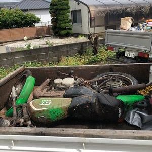 静岡県伊豆市でお庭の倉庫内の残置物撤去